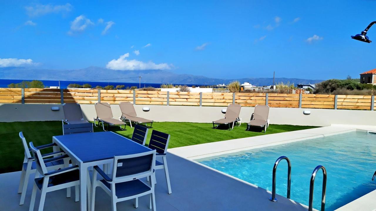 Balos Residence Private Pool Seafront Seaview Kíssamos Exterior foto
